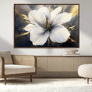 White Flower Wall Art Canvas Print | Ready to Hang |