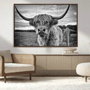 Scottish Highland Cow Wall Art Canvas Print | Ready to Hang