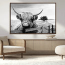 Scottish Highland Cow Wall Art | Rustic Farmhouse Décor |