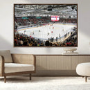 Lausanne Arena Ice Hockey Stadium Wall Art Canvas Print,