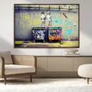 Banksy Life is Short Wall Art - Iconic Graffiti Art on by MyGreatCanvas | Canvas Wall Art Prints | Photo Prints & Wall Decor