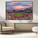 Carter-Finley Stadium Art Sunset Game Triple Canvas Wall Art