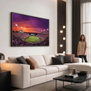 East Carolina University Pirates Football Print Canvas-