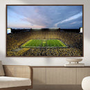 Michigan Stadium Wall Art Canvas Print, Vibrant Game Day by MyGreatCanvas | Canvas Wall Art Prints | Photo Prints & Wall Decor