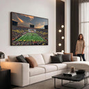 University of Michigan Wolverines Print Canvas, Football