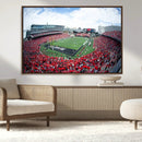 Cincinnati Bearcats Football Team Print - Nippert Stadium Wall Art Canvas Print