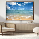 Sea View From the Beach Canvas Print