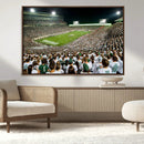 Michigan State Spartans Football Canvas Print - East Lansing