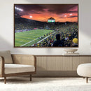 Eugene Autzen Stadium Canvas Wall Art Print – Sunset Over