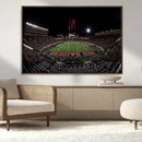 Framed Texas Tech Red Raiders Stadium Canvas, Texas Tech Red