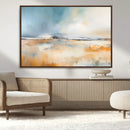 Abstract Landscape Wall Art Canvas Print - Warm Tones of