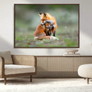 Heartwarming Fox and Baby Cub Wall Art | Ready to Hang