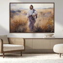 Jesus the Good Shepherd Wall Art Canvas Print - Lost Lamb
