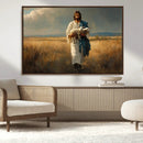 Jesus Shepherd Wall Art | Ready to Hang Triptych Canvas of