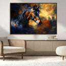 Abstract Horse Art Print - Abstract Canvas Wall Art |