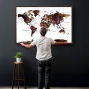 World Map Canvas Print – Detailed Map of the World Wall Art by MyGreatCanvas | Canvas Wall Art Prints | Photo Prints & Wall Decor