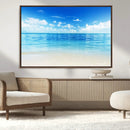 Beach Scene Canvas Wall Art Print – Tranquil Ocean Horizon by MyGreatCanvas | Canvas Wall Art Prints | Photo Prints & Wall Decor