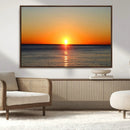 Golden Horizon Sunset Over Ocean Wall Art Canvas Print – by MyGreatCanvas | Canvas Wall Art Prints | Photo Prints & Wall Decor