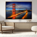 Large Wall Art San Francisco Canvas Print - Wonderful Golden