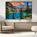 Canadian Rockies Moraine Lake Wall Art Canvas Print, Pine