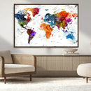 World Map Canvas Print – Framed Travel Map Wall Art for by MyGreatCanvas | Canvas Wall Art Prints | Photo Prints & Wall Decor