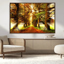 Sunshine in Forest and Trees Wall Art Canvas Print by MyGreatCanvas | Canvas Wall Art Prints | Photo Prints & Wall Decor