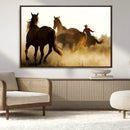 Horses and Cowboys Wall Art Canvas Print by MyGreatCanvas | Canvas Wall Art Prints | Photo Prints & Wall Decor