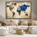 World Map Canvas Print – Detailed Map of the World Wall Art by MyGreatCanvas | Canvas Wall Art Prints | Photo Prints & Wall Decor