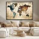 World Map Canvas Print – Detailed Map of the World Wall Art by MyGreatCanvas | Canvas Wall Art Prints | Photo Prints & Wall Decor
