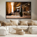 Wine and Bottle Wall Art Canvas Print by MyGreatCanvas | Canvas Wall Art Prints | Photo Prints & Wall Decor
