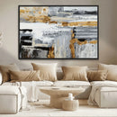Abstract Painting Canvas Wall Art Print Paint Drip Art Brush