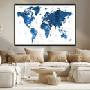 World Map Canvas Print – Framed Detailed Map of the World by MyGreatCanvas | Canvas Wall Art Prints | Photo Prints & Wall Decor