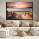 Sunset on the Sea Wall Art Canvas Print by MyGreatCanvas | Canvas Wall Art Prints | Photo Prints & Wall Decor