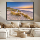 Sunrise On The Beach Wall Art Canvas Print