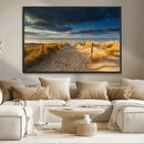 Ocean Beach Dark Clouds Wall Art Canvas Print by MyGreatCanvas | Canvas Wall Art Prints | Photo Prints & Wall Decor
