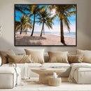 Palm Beach Tropical Island Wall Art Canvas Print by MyGreatCanvas | Canvas Wall Art Prints | Photo Prints & Wall Decor