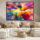 Blazing Vibrant Colors Cloud Wall Art Canvas Print