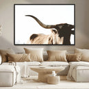 Texas Longhorn Wall Art Canvas Print | 3-Panel Large by MyGreatCanvas | Canvas Wall Art Prints | Photo Prints & Wall Decor