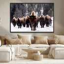Bison Wall Art Canvas Print- Bison Herd Canvas Wall Art – by MyGreatCanvas | Canvas Wall Art Prints | Photo Prints & Wall Decor