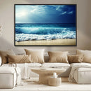 Majestic Ocean Wave Wall Art Canvas | 3 Panel Large Seascape by MyGreatCanvas | Canvas Wall Art Prints | Photo Prints & Wall Decor