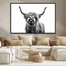 Fanny Scottish Highland Cow Cattle Art Print Farmhouse Wall by MyGreatCanvas | Canvas Wall Art Prints | Photo Prints & Wall Decor