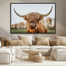 Highland Cow Animal Scottish Cattle Art Print Farmhouse Wall