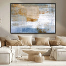 Blue Multi Panel Abstract Wall Art Canvas, Abstract Blue and