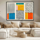 Canvas Print Wall Art Abstract Illustrs Art Boho, Framed
