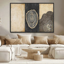 Tree Rings Canvas Wall Art Print – Minimalist Natural