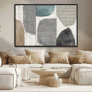 Canvas Print Wall Art Abstract Art Boho, Framed Boho Decor