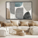 Canvas Print Wall Art Abstract Art Boho, Framed Boho Decor