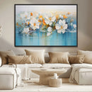 Abstract Flower Wall Art Canvas Print