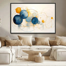 Geometric Blue Orange Abstract Wall Art Canvas, Geometric by MyGreatCanvas | Canvas Wall Art Prints | Photo Prints & Wall Decor