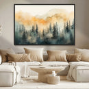 Abstract Forest Print - Mountain Wall Art | Autumn Landscape